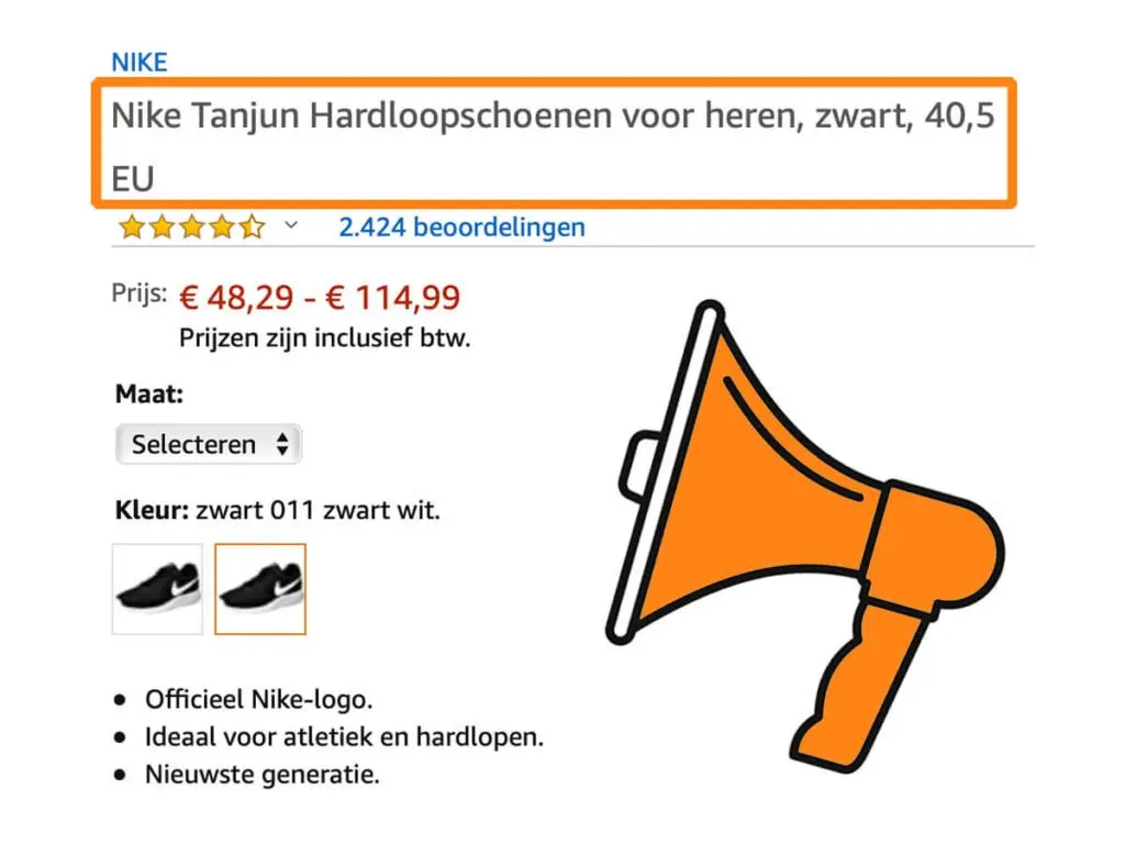 De perfecte Amazon Product Titel schrijf je zo.