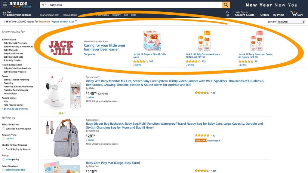 amazon sponsored brands