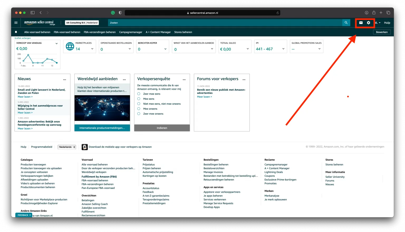 hoe werkt seller central op amazon Berichten-en-instellingen advies - verkopen op amazon nl