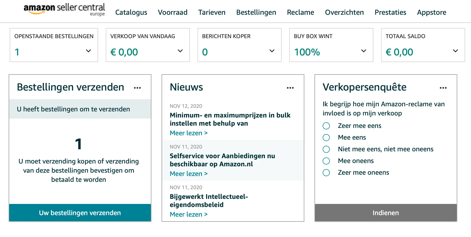 bestelling ontvangen amazon