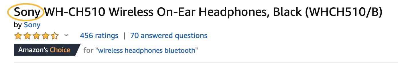 merknaam amazon product omschrijving