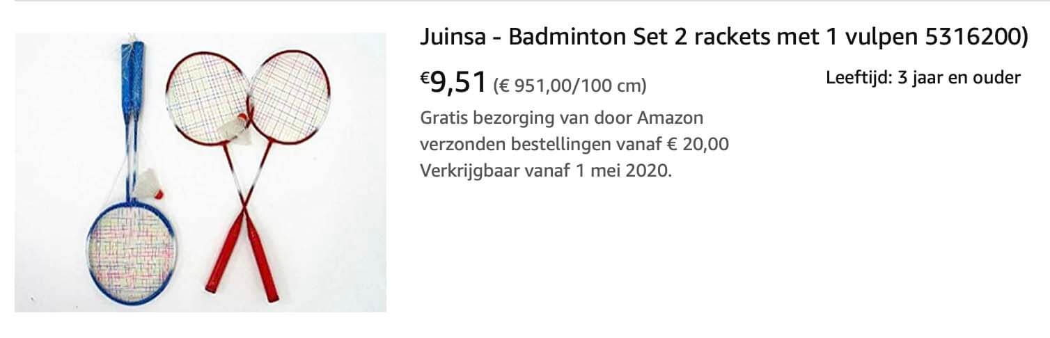 Producten selecteren om te verkopen op Amazon: Rekket