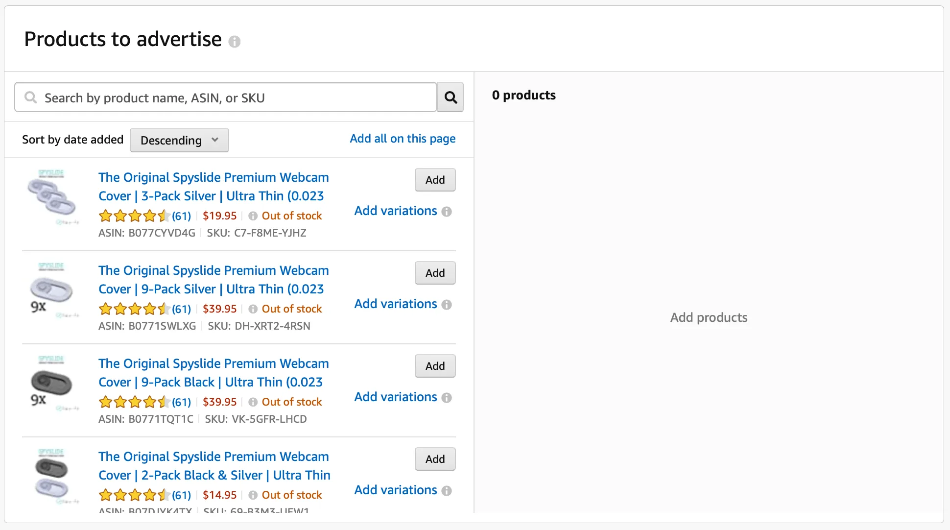 producten kiezen amazon adverteren