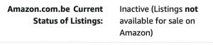 Amazon.com.be status