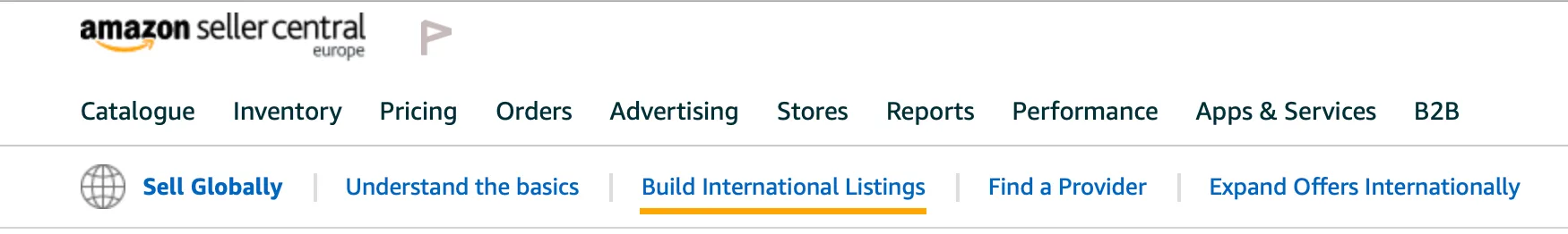 sell globally amazon bil